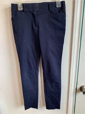 LOFT Marisa Slim Ankle Pants in Navy
